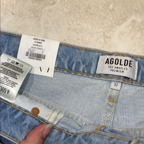 NWOT AGolde Jamie High Rise Classic Mom Jean 31 - Picture 3 of 7
